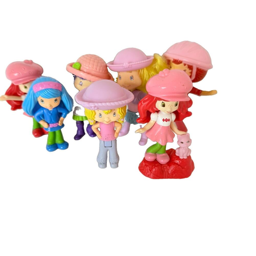 Strawberry Shortcake McDonalds Happy Meal Toys Tea Blossom Angel Cake 7 Figures